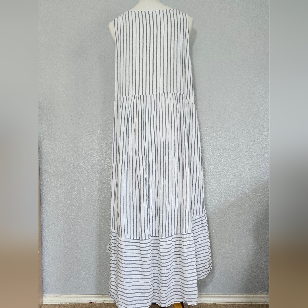 Linen High-low Sleeveless dress XL - Picture 2 of 6
